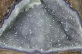 Crystal Filled Dugway Geode (Polished Half) - Utah #141310-1